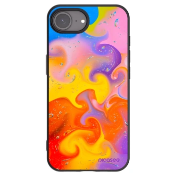 Picasee Μαύρη θήκη σιλικόνης για Apple iPhone 17e - Bubbles