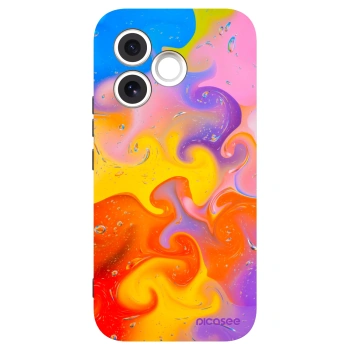 Picasee Μαύρη θήκη σιλικόνης για Honor 600 Lite - Bubbles