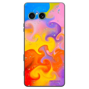 Picasee Μαύρη θήκη σιλικόνης για Sony Xperia 10 VII - Bubbles