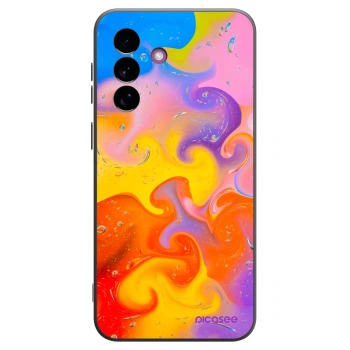 Picasee Μαύρη θήκη σιλικόνης για Samsung Galaxy A37 - Bubbles