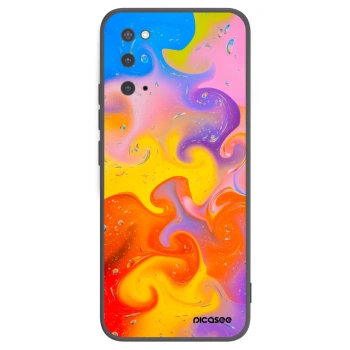Picasee Μαύρη θήκη σιλικόνης για Samsung Galaxy S20 G980F - Bubbles