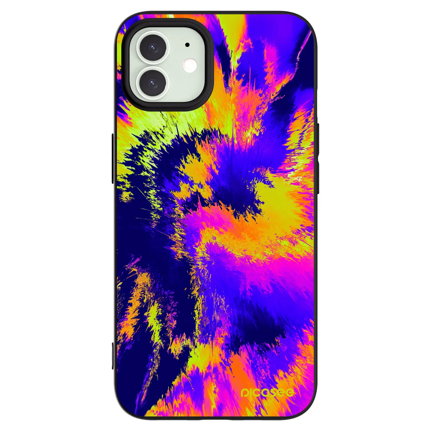 Picasee Μαύρη θήκη σιλικόνης για Apple iPhone 12 Pro - Burn