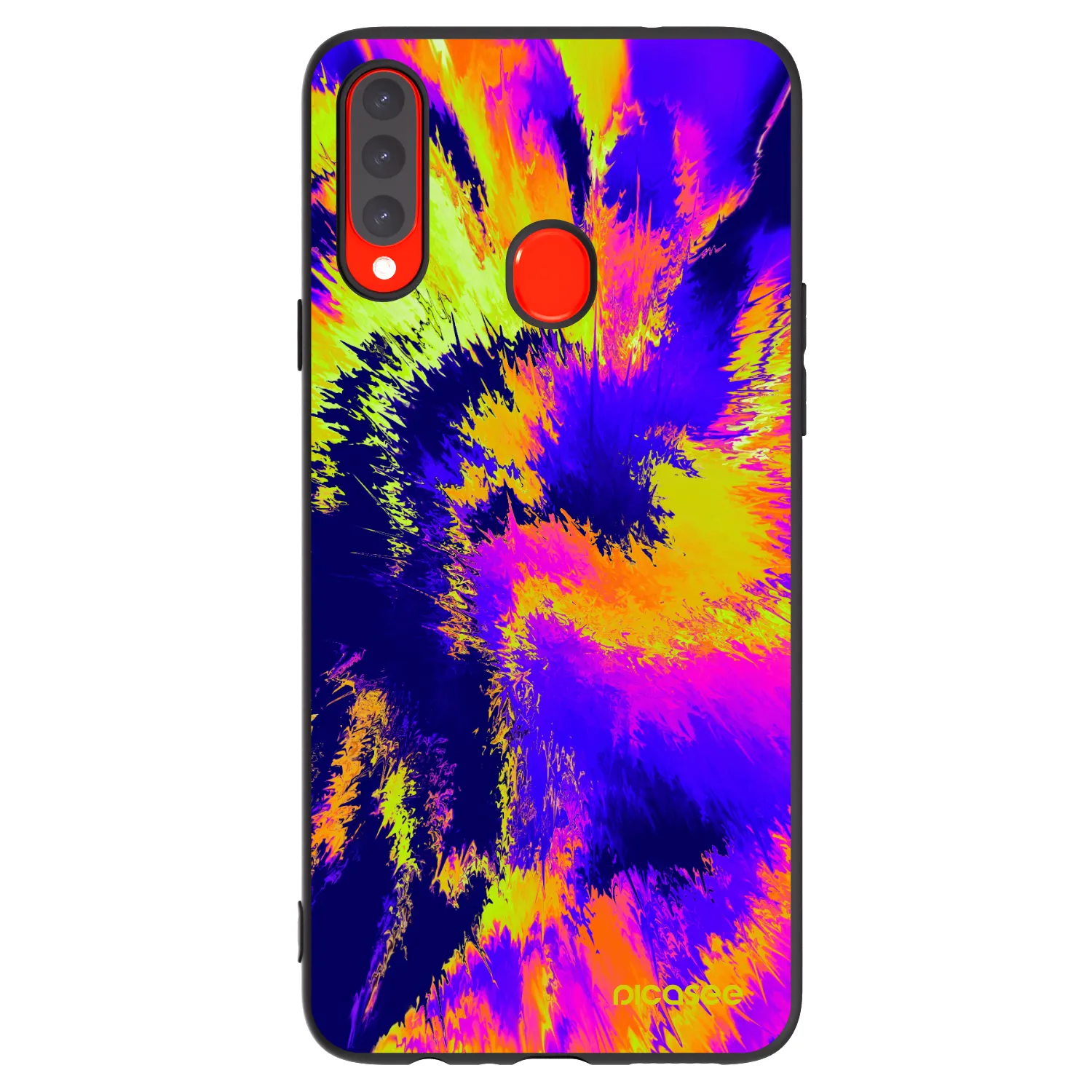 Picasee Μαύρη θήκη σιλικόνης για Samsung Galaxy A20s - Burn