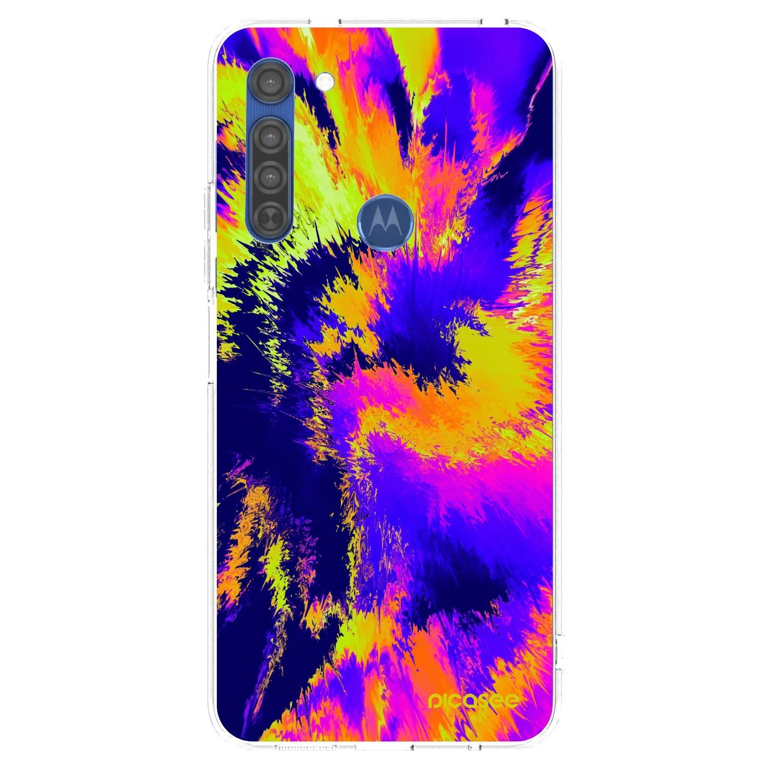 Picasee διαφανής θήκη σιλικόνης Motorola Moto G8 - Burn