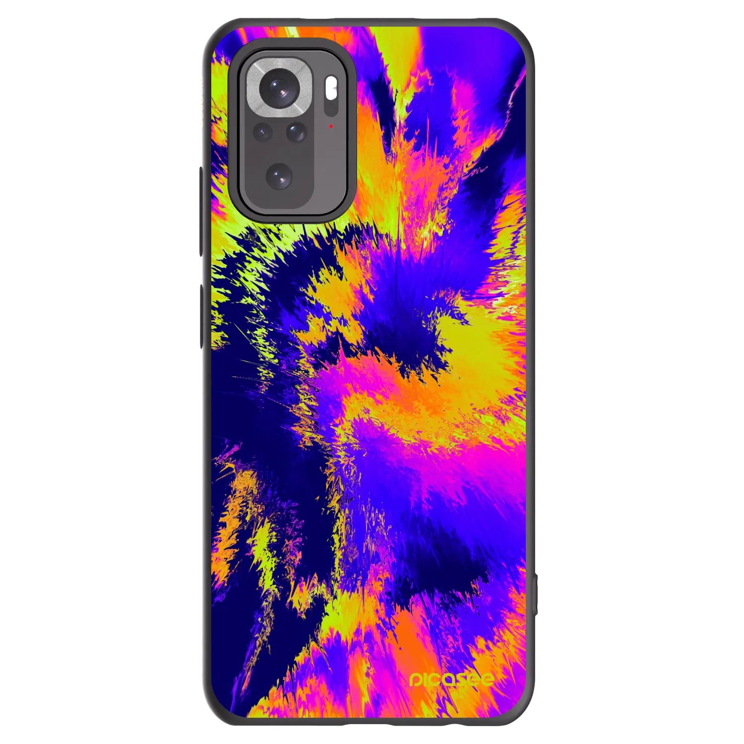 Picasee Μαύρη θήκη σιλικόνης για Xiaomi Redmi Note 10S - Burn