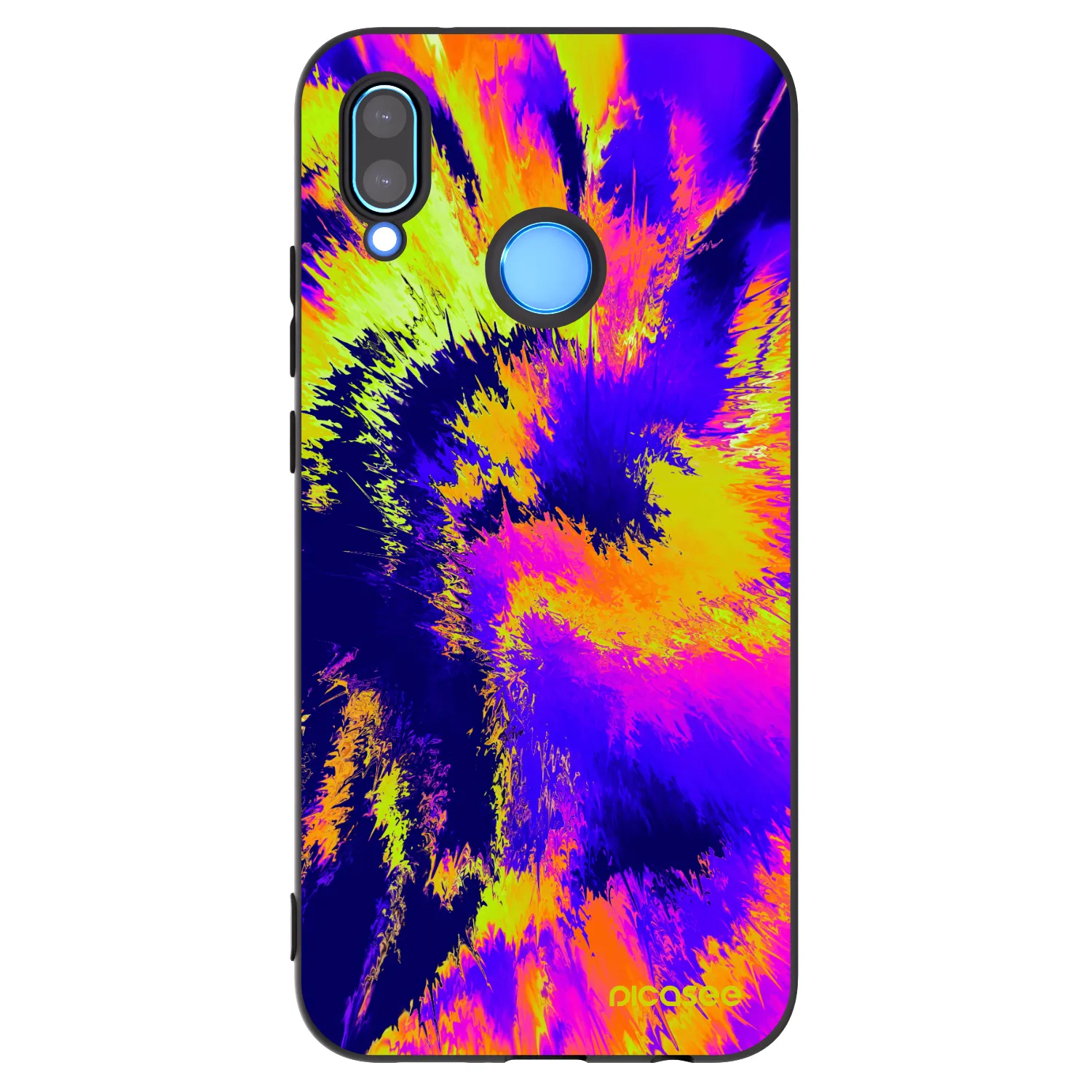 Picasee Μαύρη θήκη σιλικόνης για Huawei P20 Lite - Burn