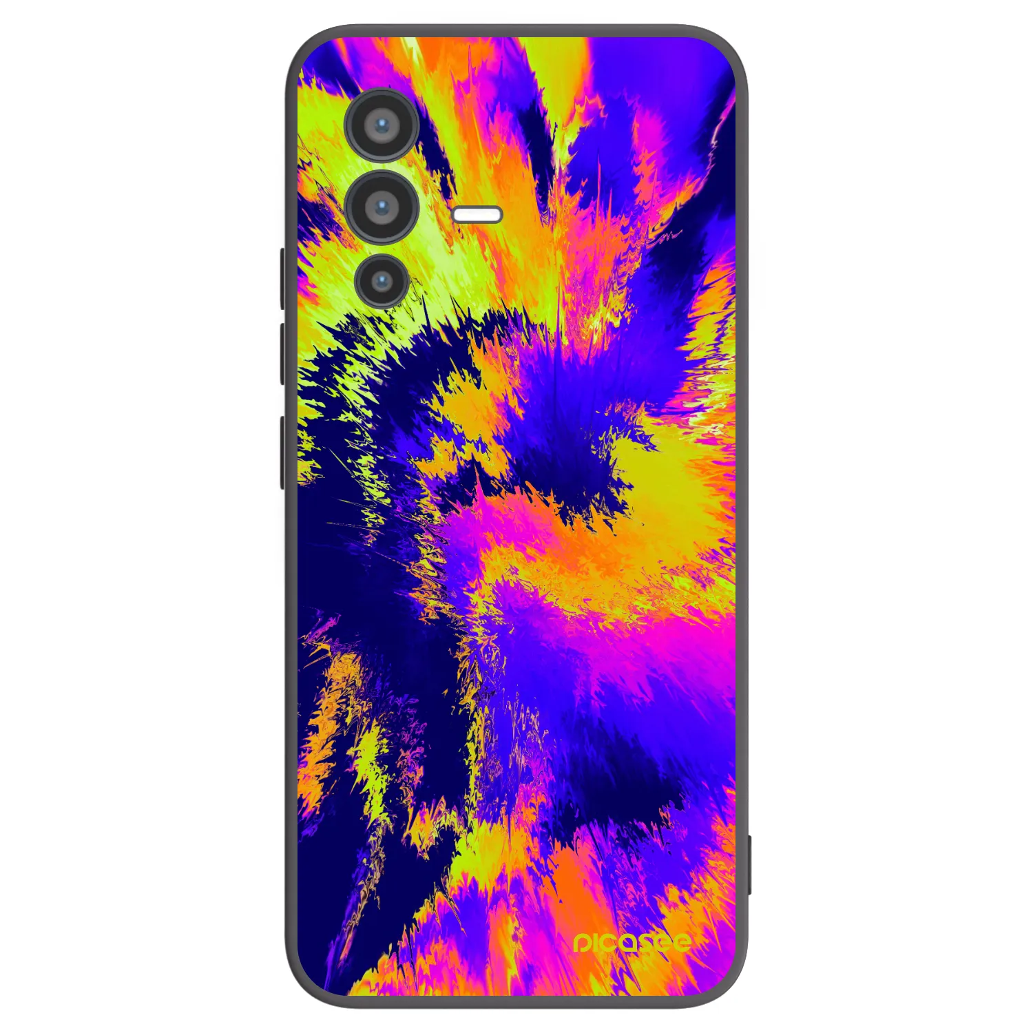 Picasee Μαύρη θήκη σιλικόνης για Vivo V23 5G - Burn