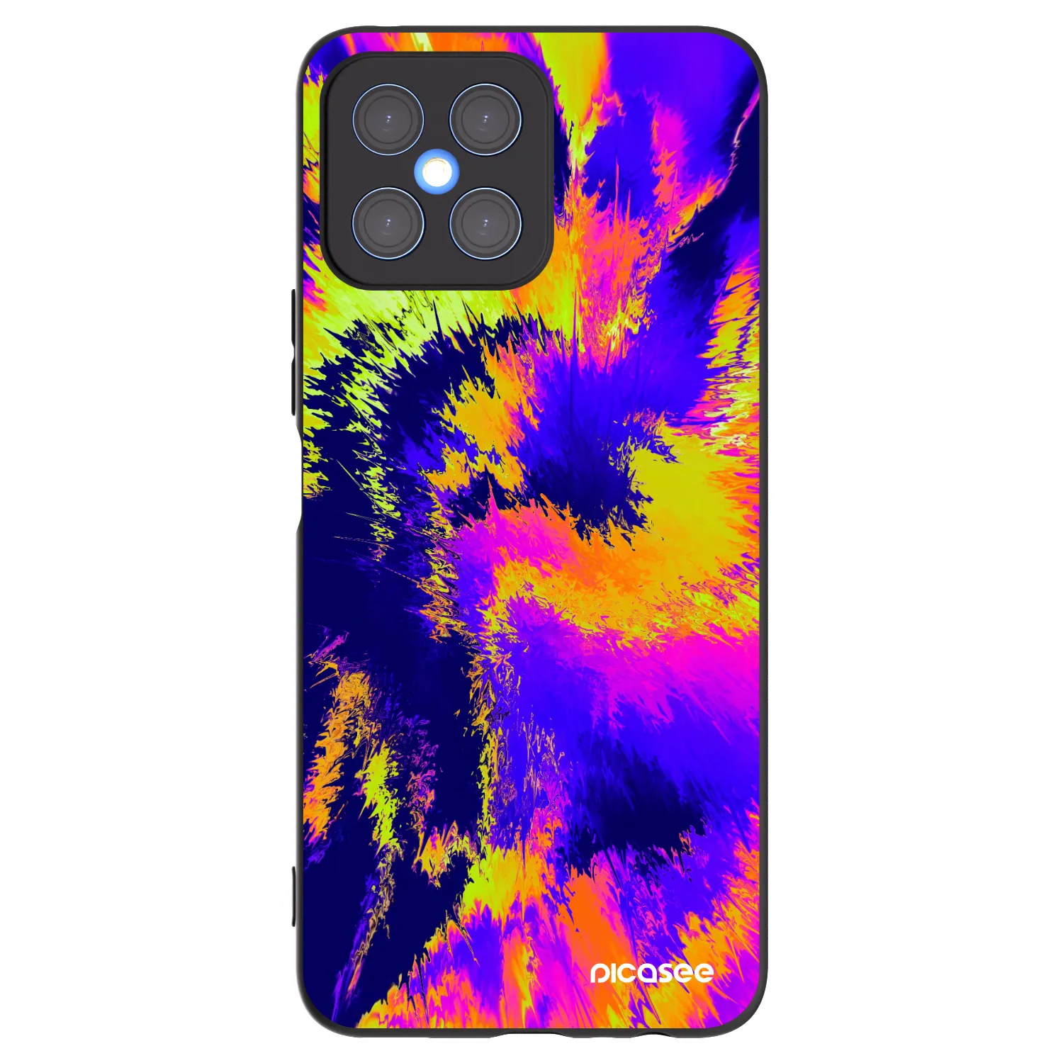 Picasee Μαύρη θήκη σιλικόνης για Honor X8 4G - Burn
