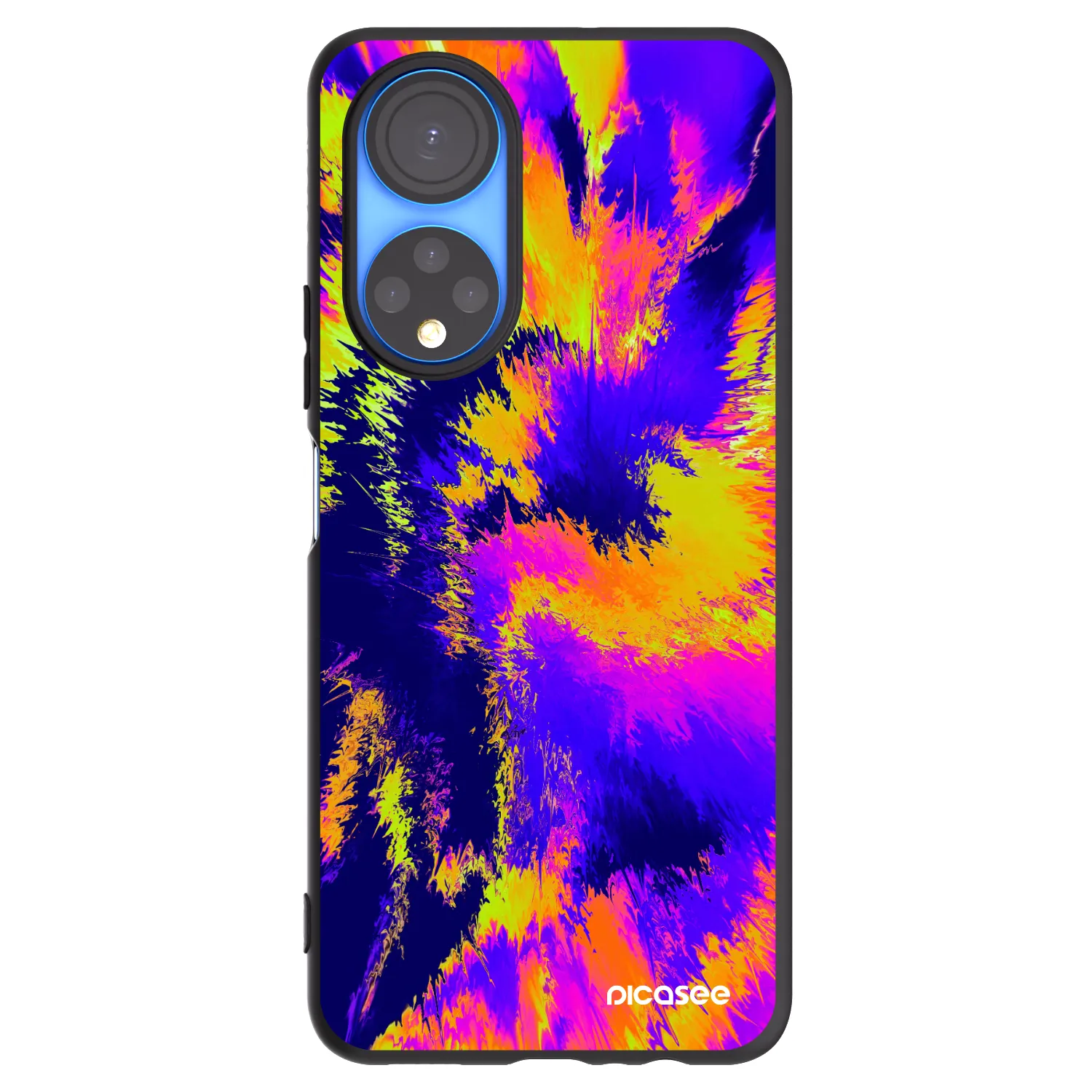 Picasee Μαύρη θήκη σιλικόνης για Honor X7 - Burn