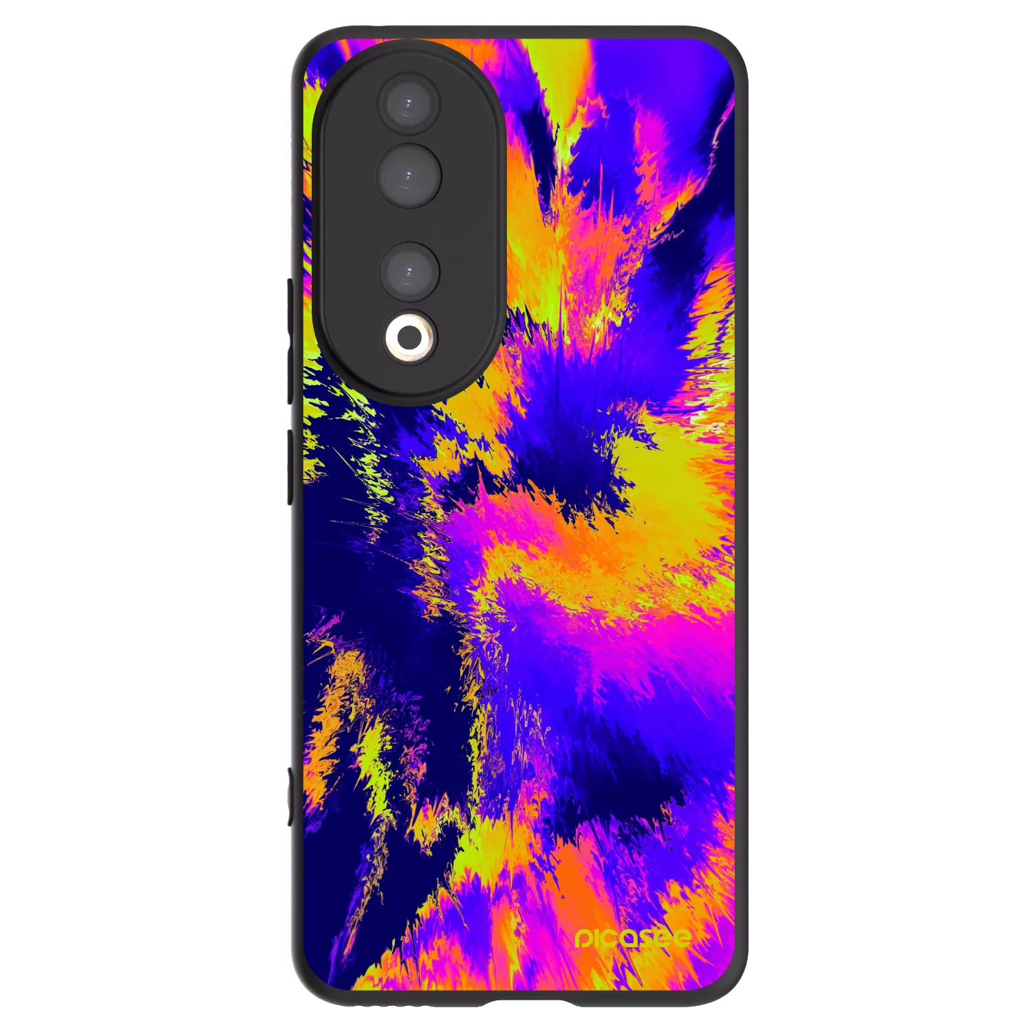 Picasee Μαύρη θήκη σιλικόνης για Honor 90 5G - Burn