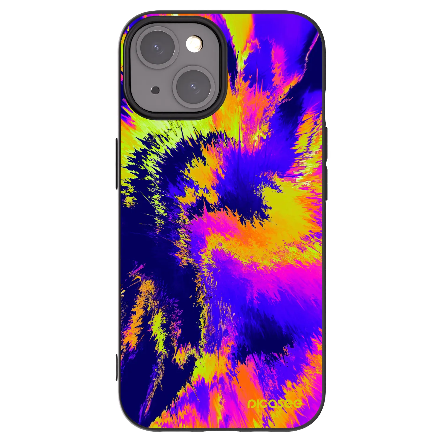 Picasee Μαύρη θήκη σιλικόνης για Apple iPhone 15 - Burn