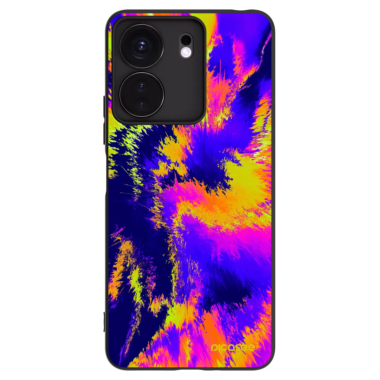 Picasee Μαύρη θήκη σιλικόνης για Xiaomi Redmi 13C 4G - Burn