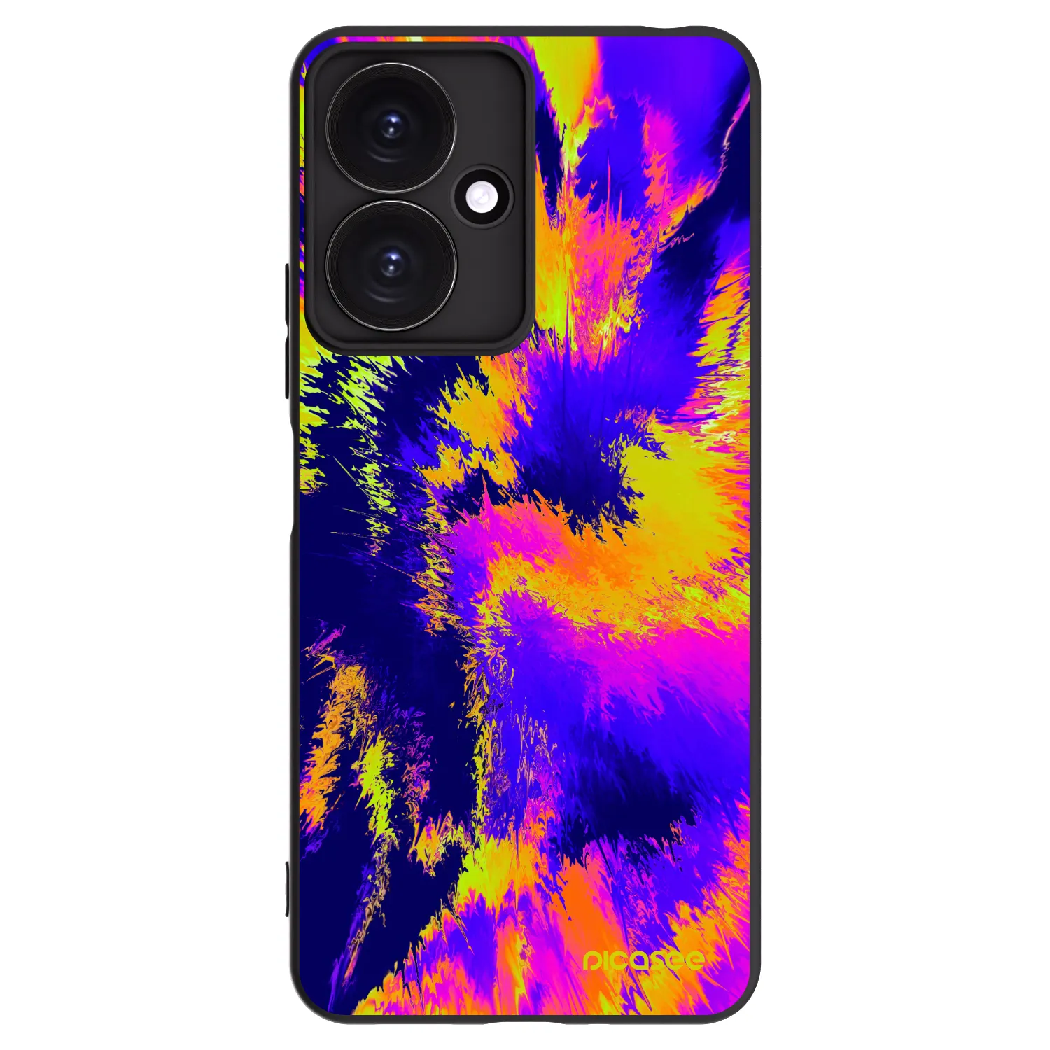 Picasee Μαύρη θήκη σιλικόνης για Xiaomi Redmi 13C 5G - Burn