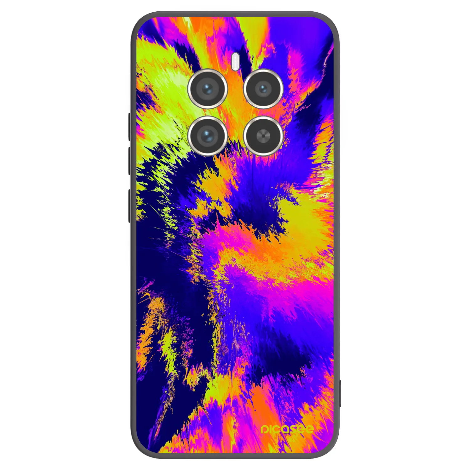 Picasee Μαύρη θήκη σιλικόνης για Realme 12 Pro 5G - Burn