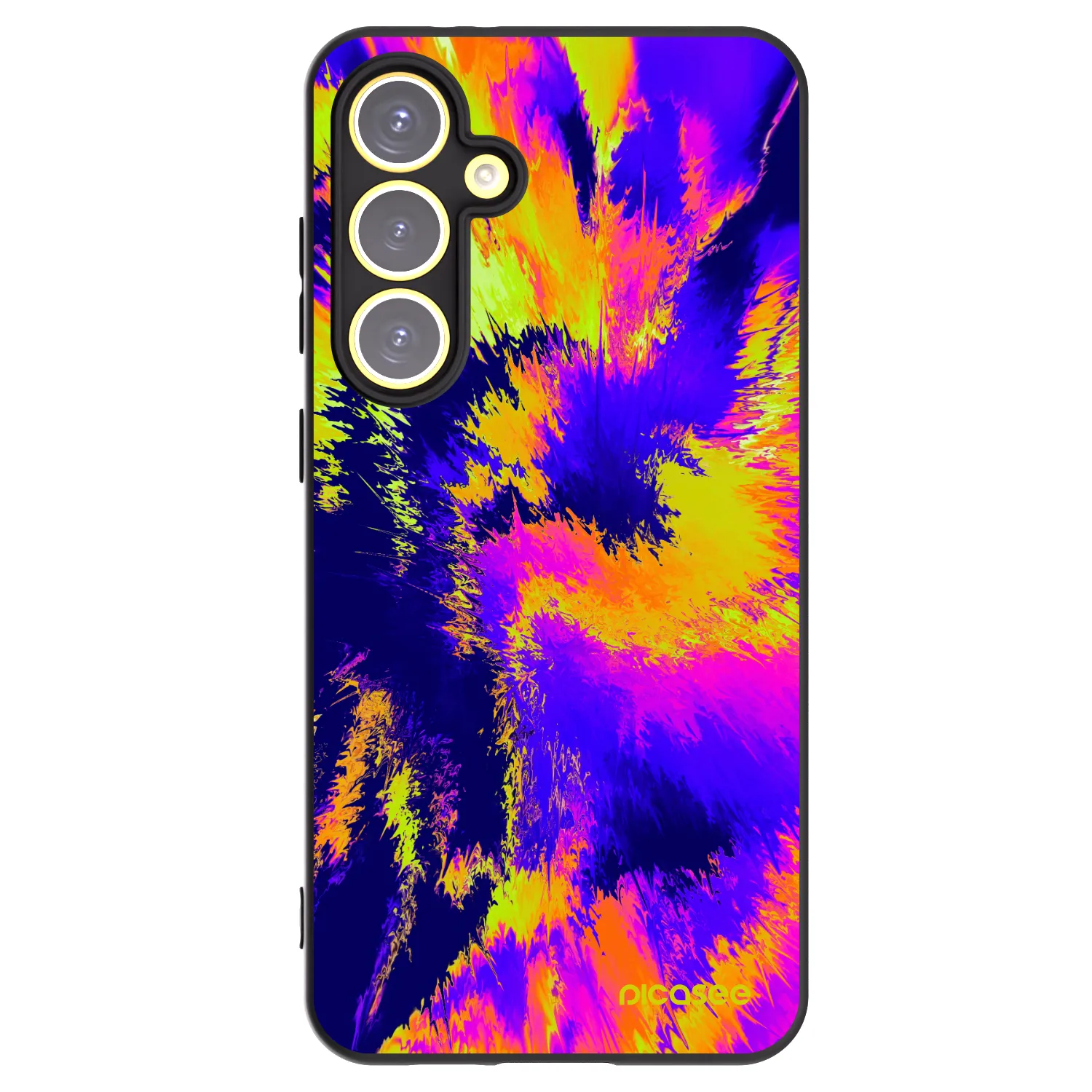 Picasee Μαύρη θήκη σιλικόνης για Samsung Galaxy S24 FE S721B - Burn