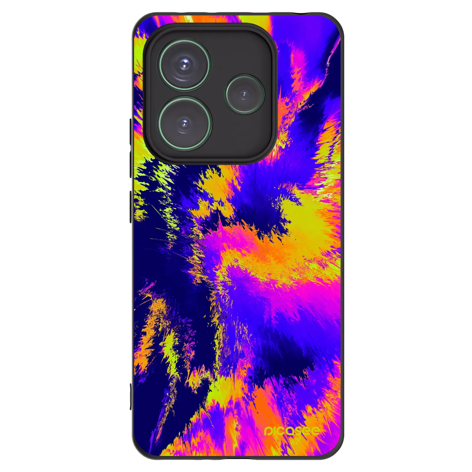 Picasee Μαύρη θήκη σιλικόνης για Xiaomi Redmi Note 14 5G - Burn