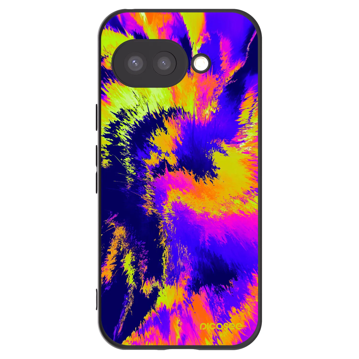 Picasee Μαύρη θήκη σιλικόνης για Google Pixel 9a - Burn