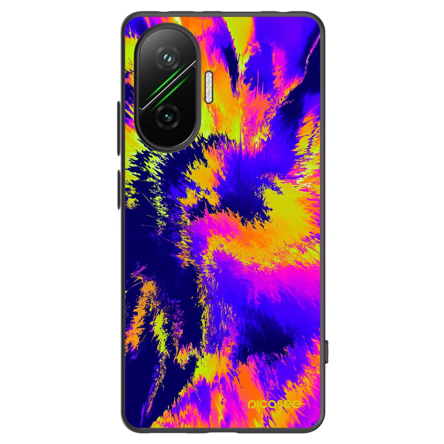 Picasee Μαύρη θήκη σιλικόνης για Xiaomi Poco F7 5G - Burn