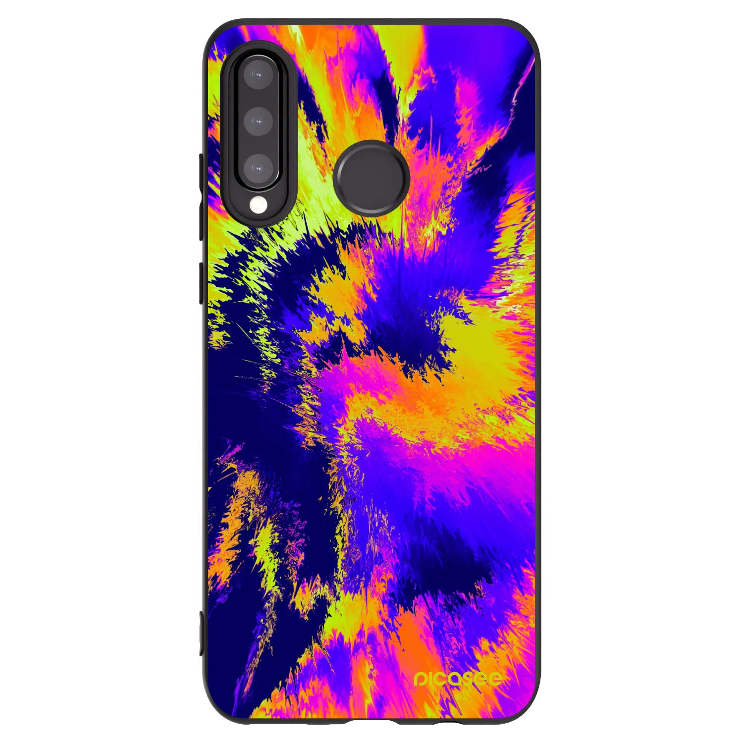 Picasee Μαύρη θήκη σιλικόνης για Huawei P30 Lite - Burn