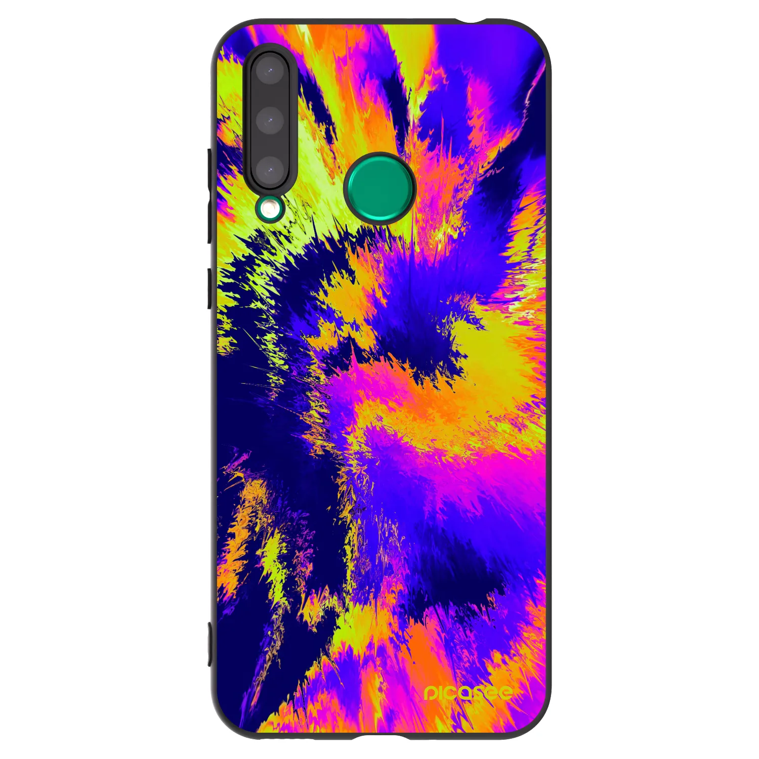 Picasee Μαύρη θήκη σιλικόνης για Honor 20 Lite - Burn