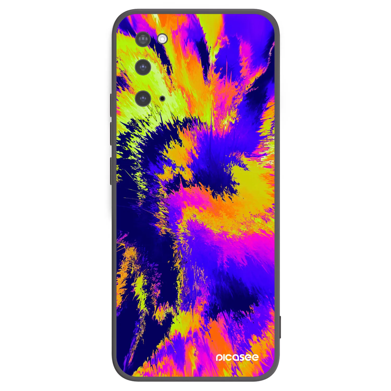 Picasee Μαύρη θήκη σιλικόνης για Samsung Galaxy S20 G980F - Burn