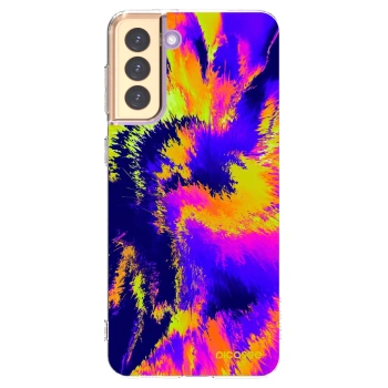 Picasee διαφανής θήκη σιλικόνης Samsung Galaxy S21+ 5G G996F - Burn