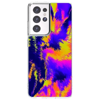 Picasee διαφανής θήκη σιλικόνης Samsung Galaxy S21 Ultra 5G G998B - Burn