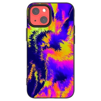 Picasee Μαύρη θήκη σιλικόνης για Apple iPhone 13 mini - Burn