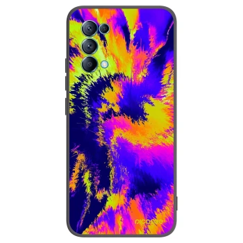 Picasee Μαύρη θήκη σιλικόνης για OPPO Reno 5 5G - Burn
