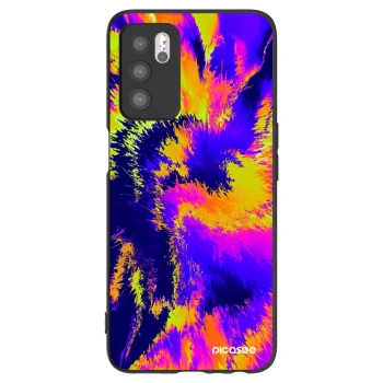 Picasee Μαύρη θήκη σιλικόνης για OPPO A16 - Burn