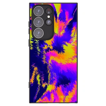 Picasee Μαύρη θήκη σιλικόνης για Samsung Galaxy S23 Ultra 5G - Burn