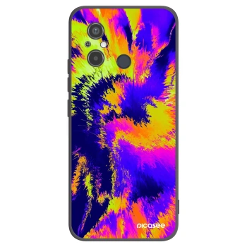 Picasee Μαύρη θήκη σιλικόνης για Xiaomi Redmi 12C - Burn