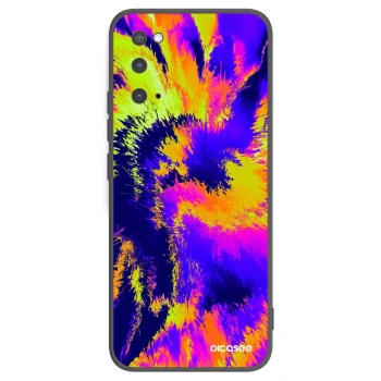 Picasee Μαύρη θήκη σιλικόνης για Samsung Galaxy S20 G980F - Burn