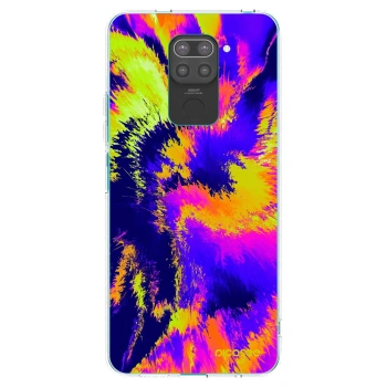 Picasee Μαύρη θήκη σιλικόνης για Xiaomi Redmi Note 9 - Burn