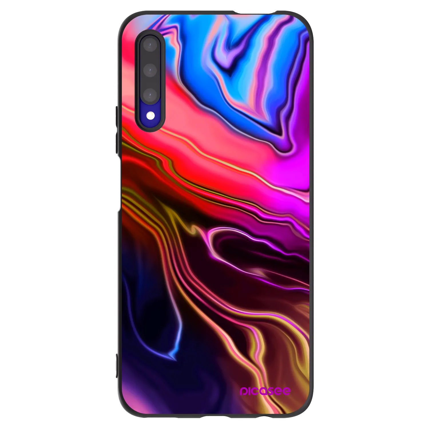 Picasee Μαύρη θήκη σιλικόνης για Honor 9X Pro - Electric