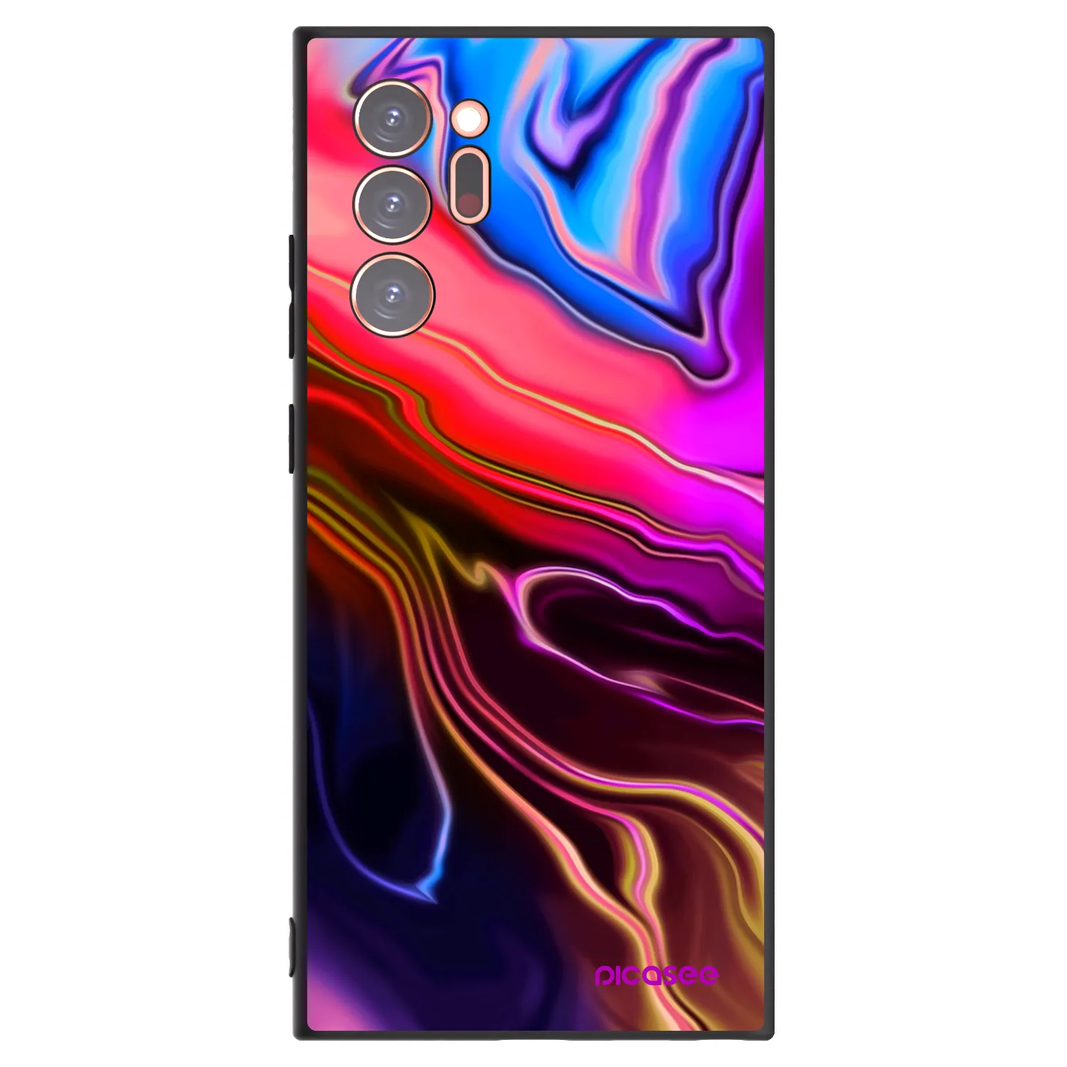 Picasee Μαύρη θήκη σιλικόνης για Samsung Galaxy Note 20 Ultra - Electric