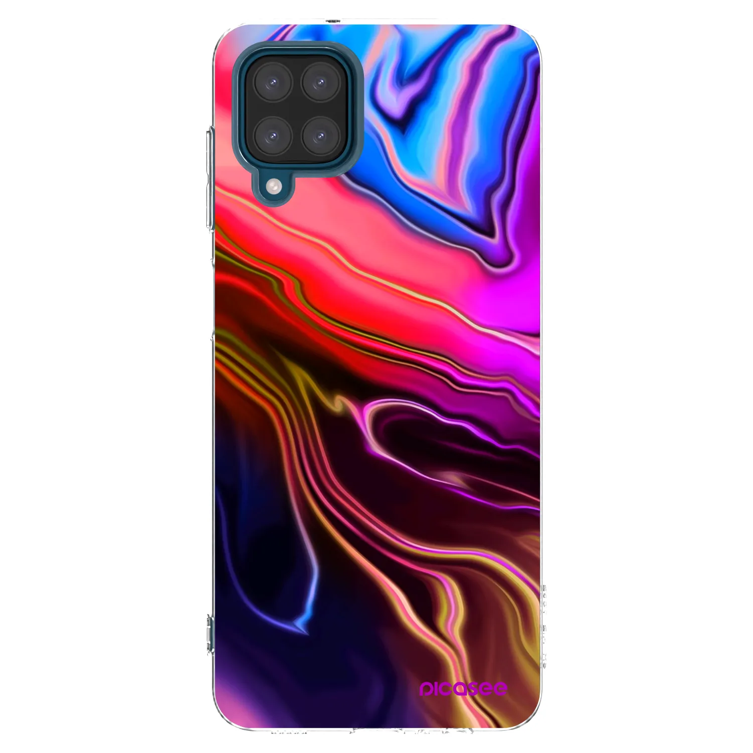 Picasee διαφανής θήκη σιλικόνης Samsung Galaxy A12 A125F - Electric