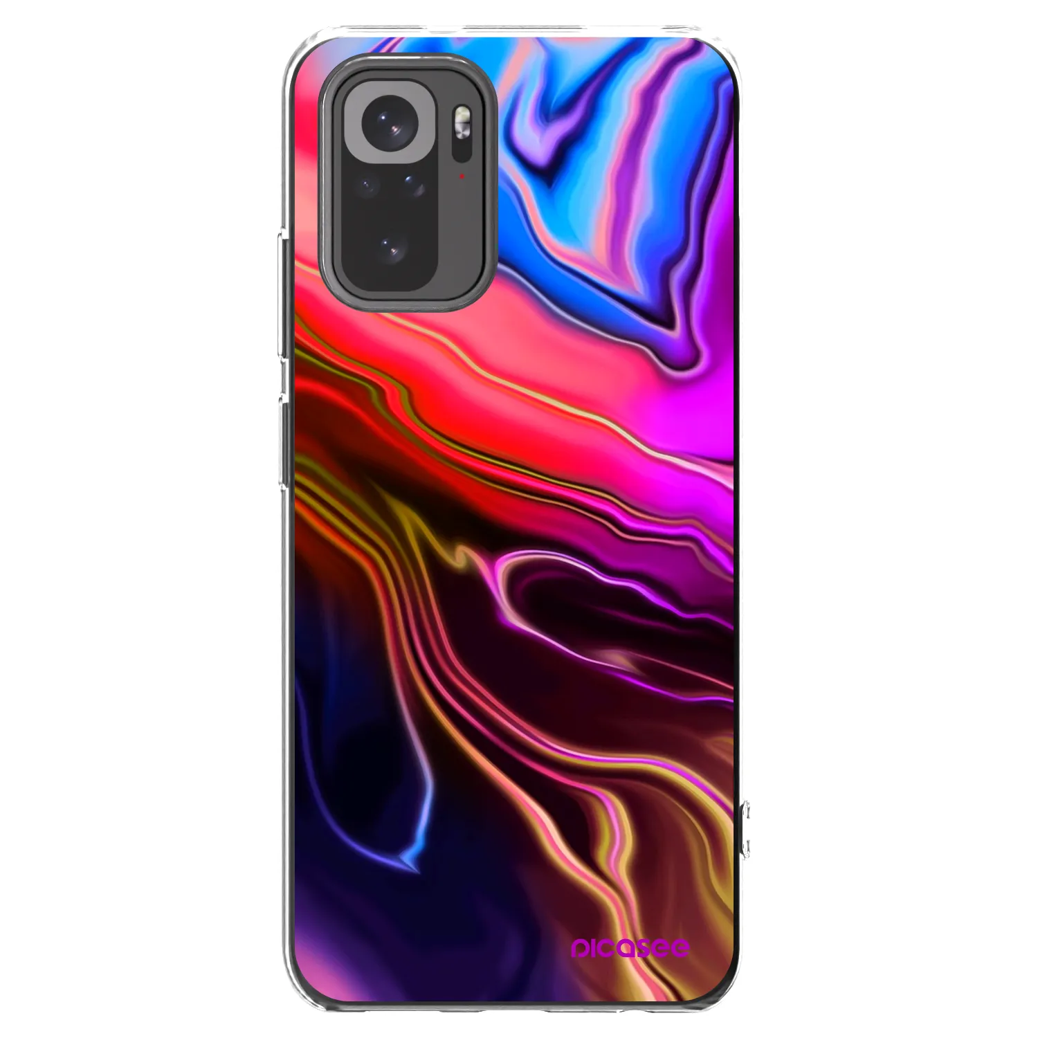Picasee διαφανής θήκη σιλικόνης Xiaomi Redmi Note 10 - Electric