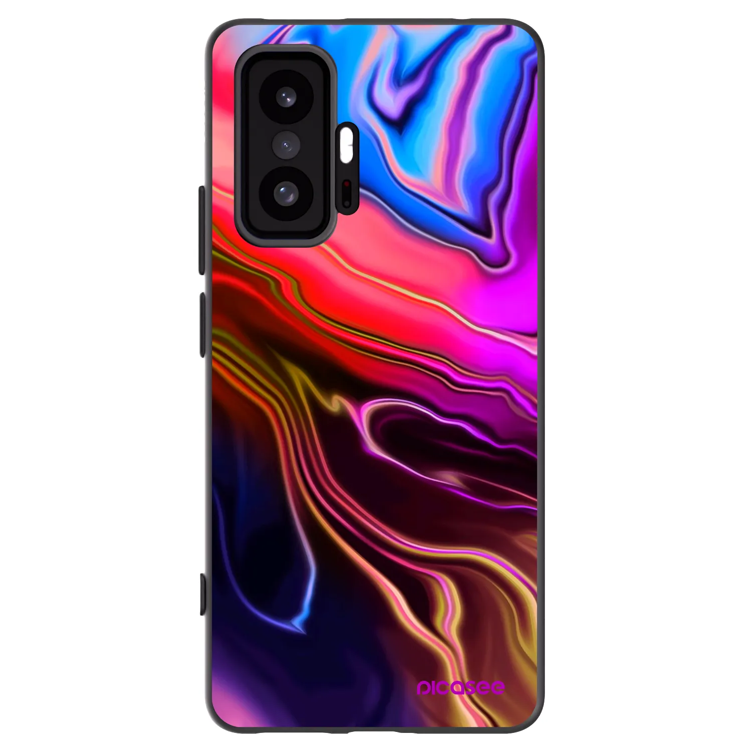 Picasee Μαύρη θήκη σιλικόνης για Xiaomi 11T Pro - Electric
