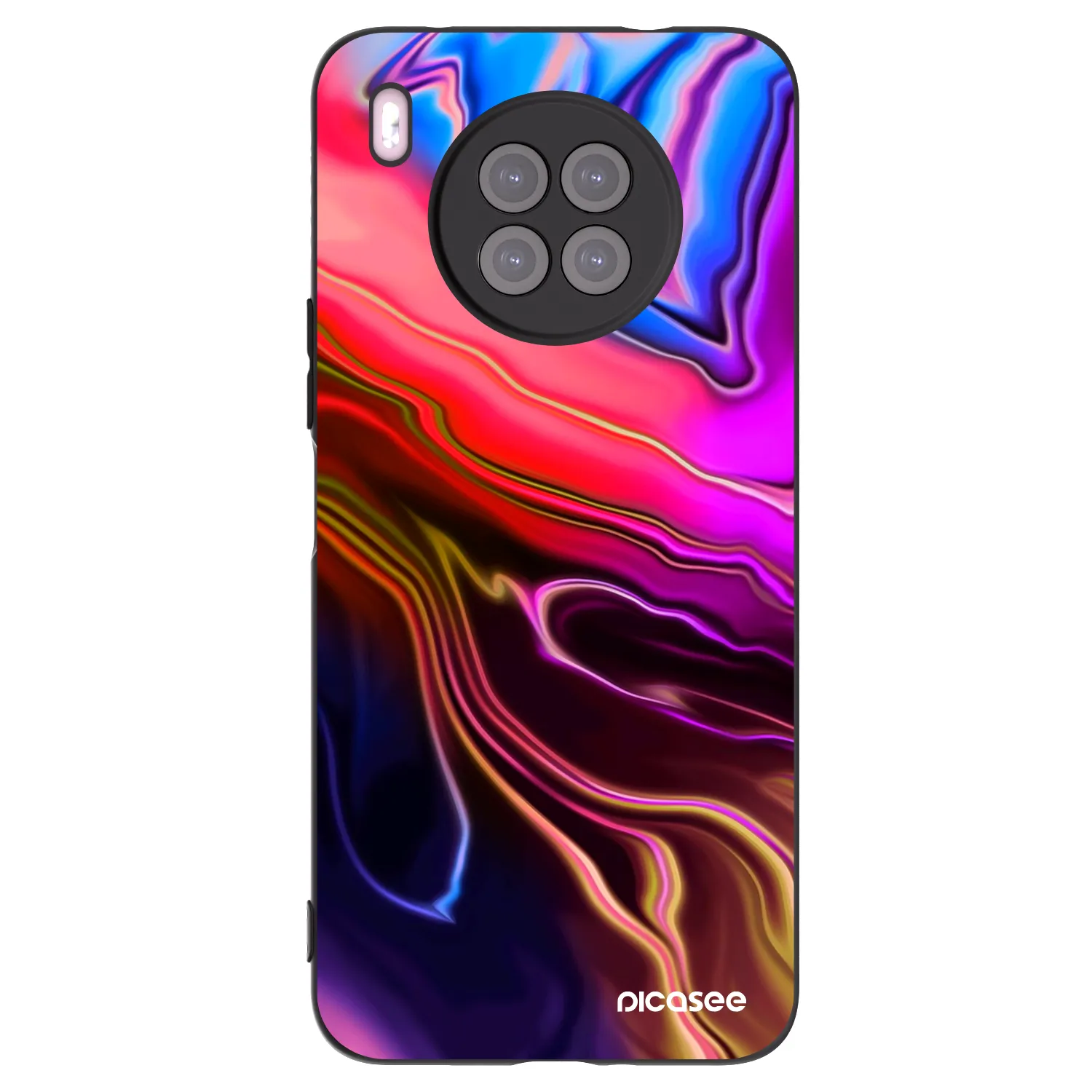 Picasee Μαύρη θήκη σιλικόνης για Huawei Nova 8i - Electric