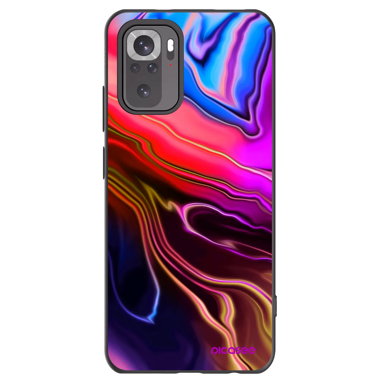 Picasee Μαύρη θήκη σιλικόνης για Xiaomi Redmi Note 11S 4G - Electric