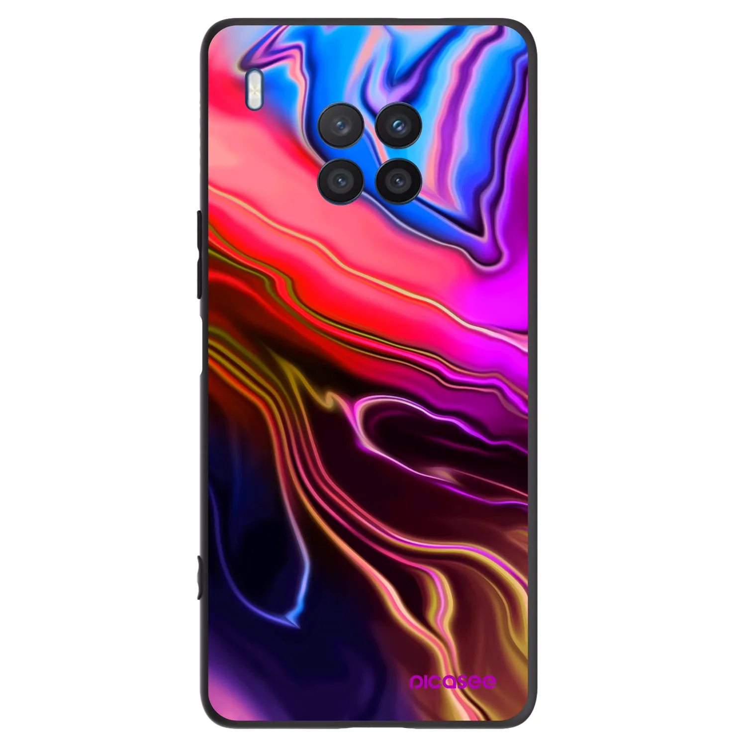 Picasee Μαύρη θήκη σιλικόνης για Honor 50 Lite - Electric