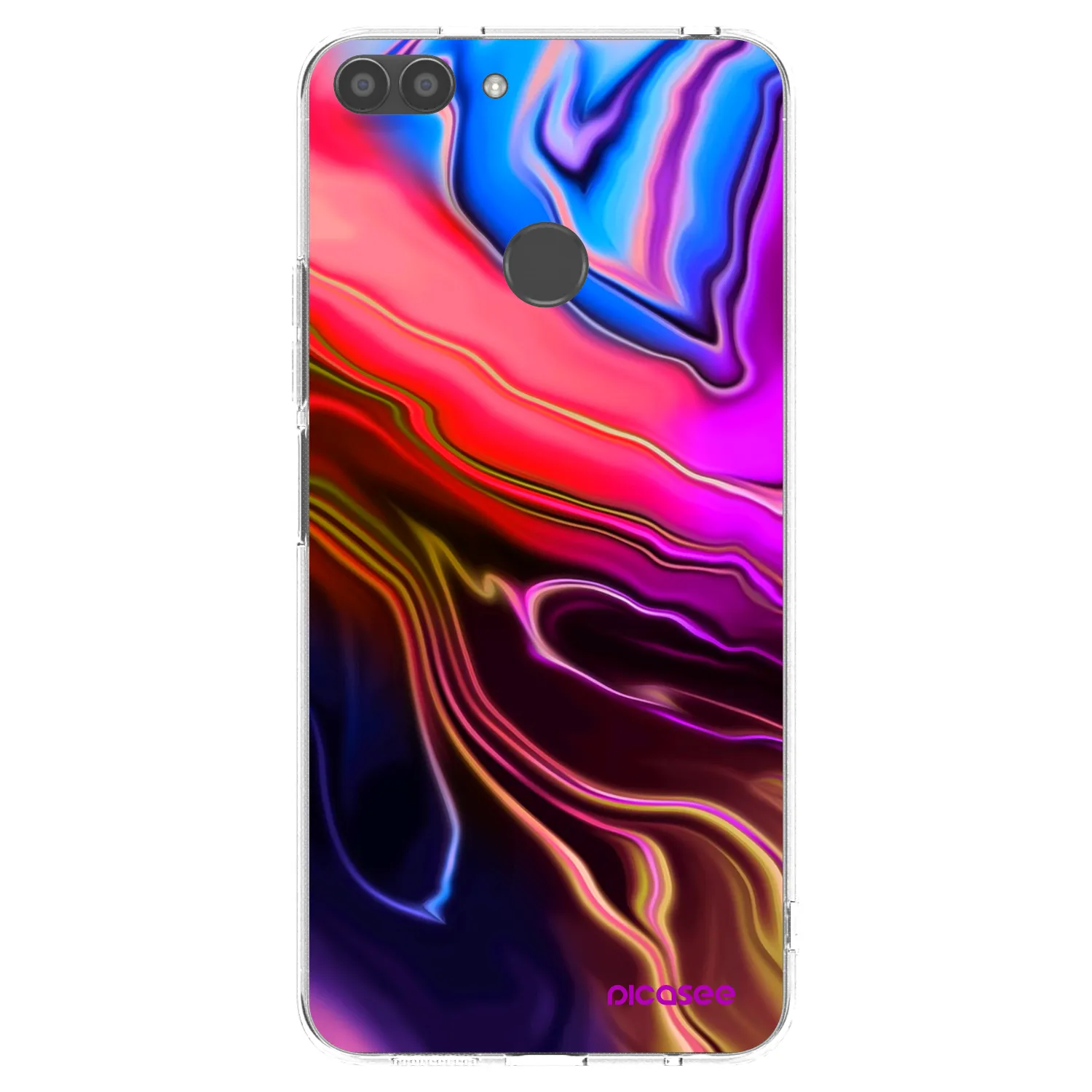 Picasee διαφανής θήκη σιλικόνης Huawei P Smart - Electric