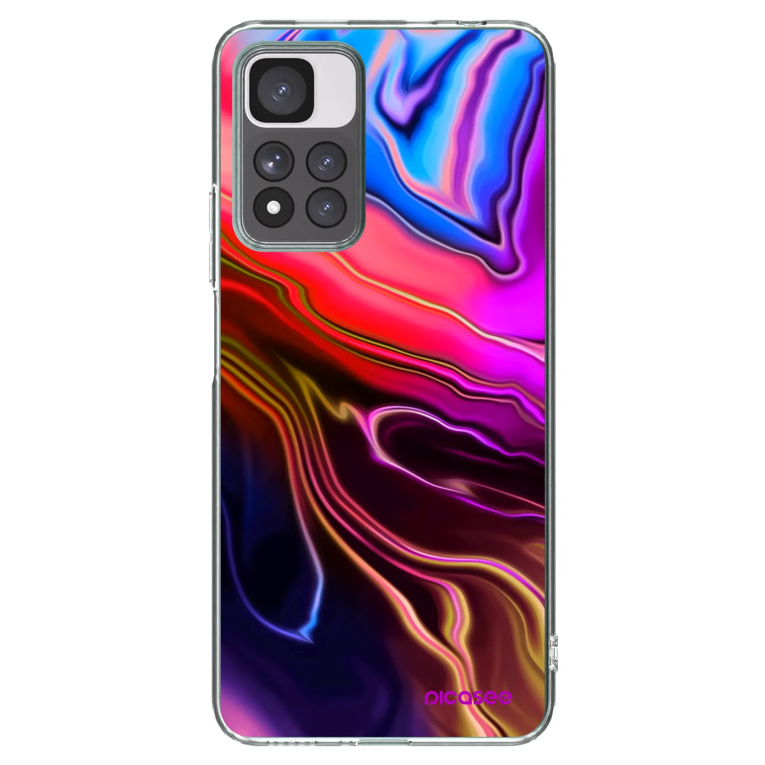Picasee διαφανής θήκη σιλικόνης Xiaomi Redmi Note 11 Pro+ 5G - Electric
