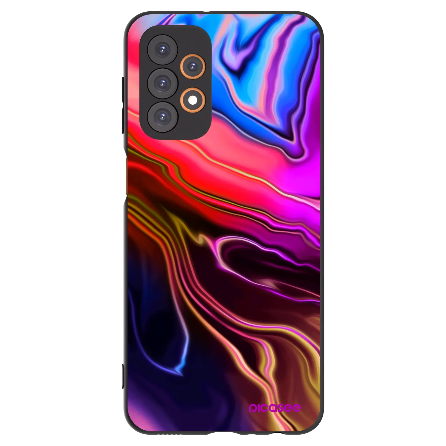 Picasee Μαύρη θήκη σιλικόνης για Samsung Galaxy A23 A236B 5G - Electric