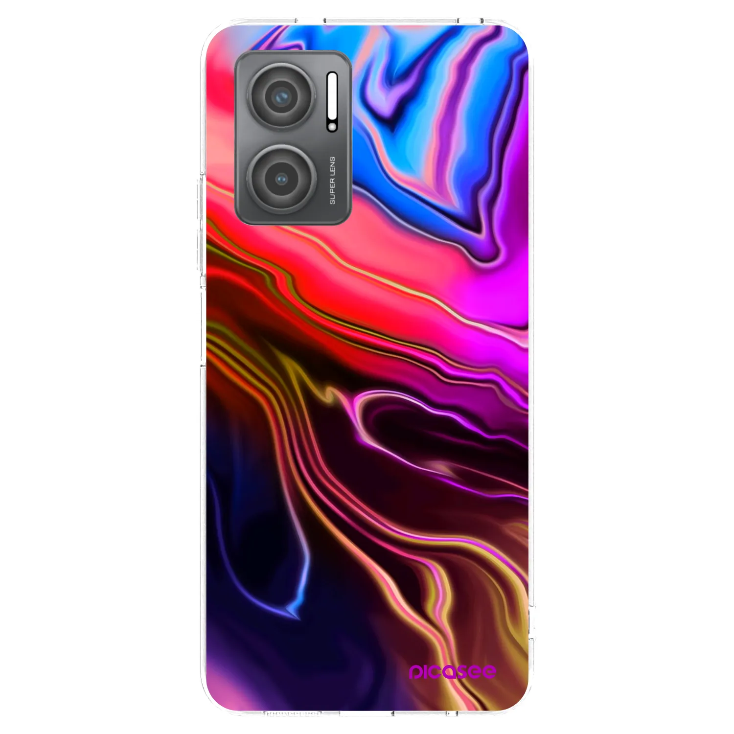 Picasee διαφανής θήκη σιλικόνης Xiaomi Redmi 10 5G - Electric