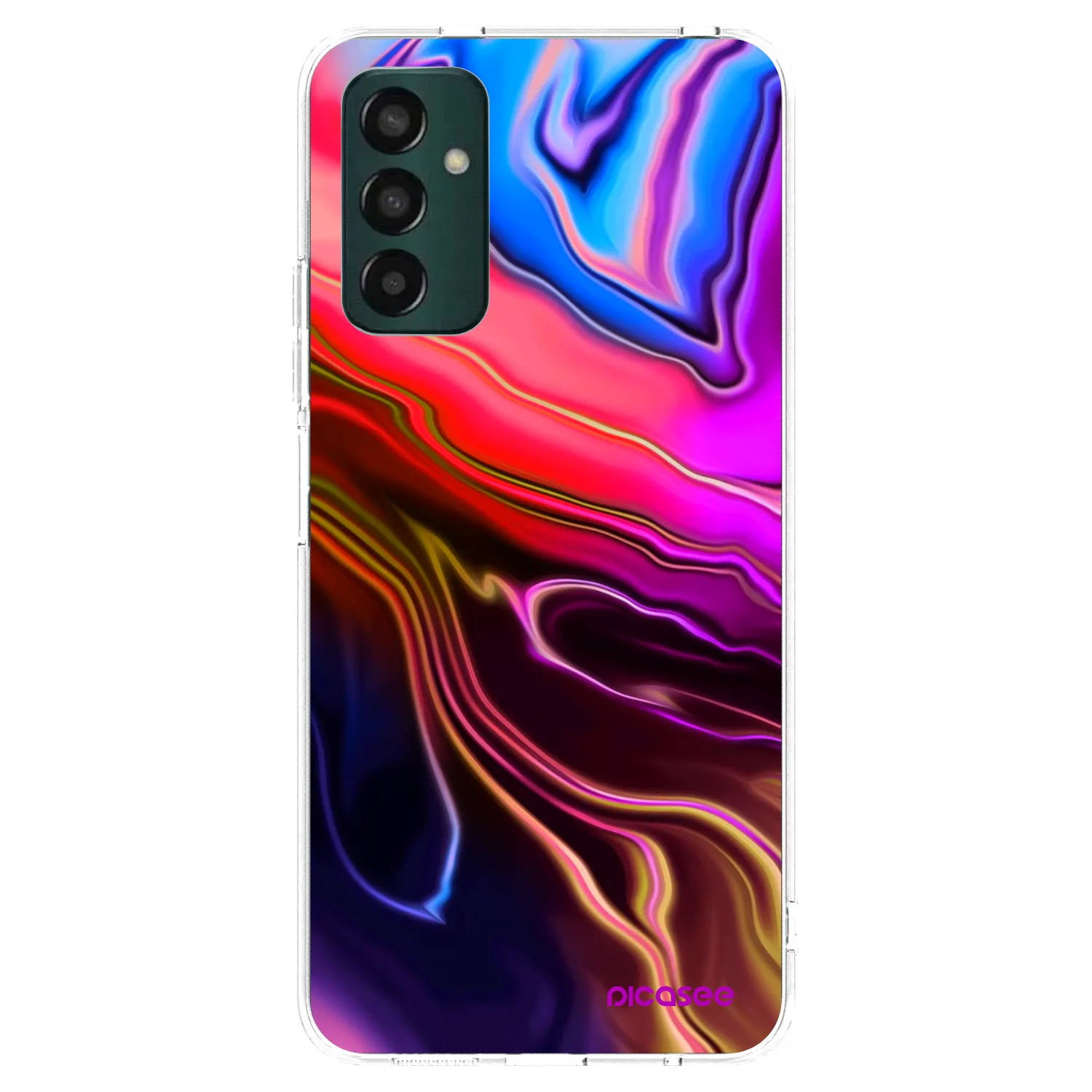 Picasee διαφανής θήκη σιλικόνης Samsung Galaxy M23 5G - Electric