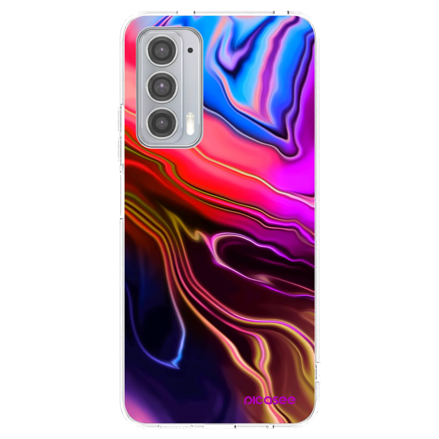 Picasee διαφανής θήκη σιλικόνης Motorola Edge 20 - Electric