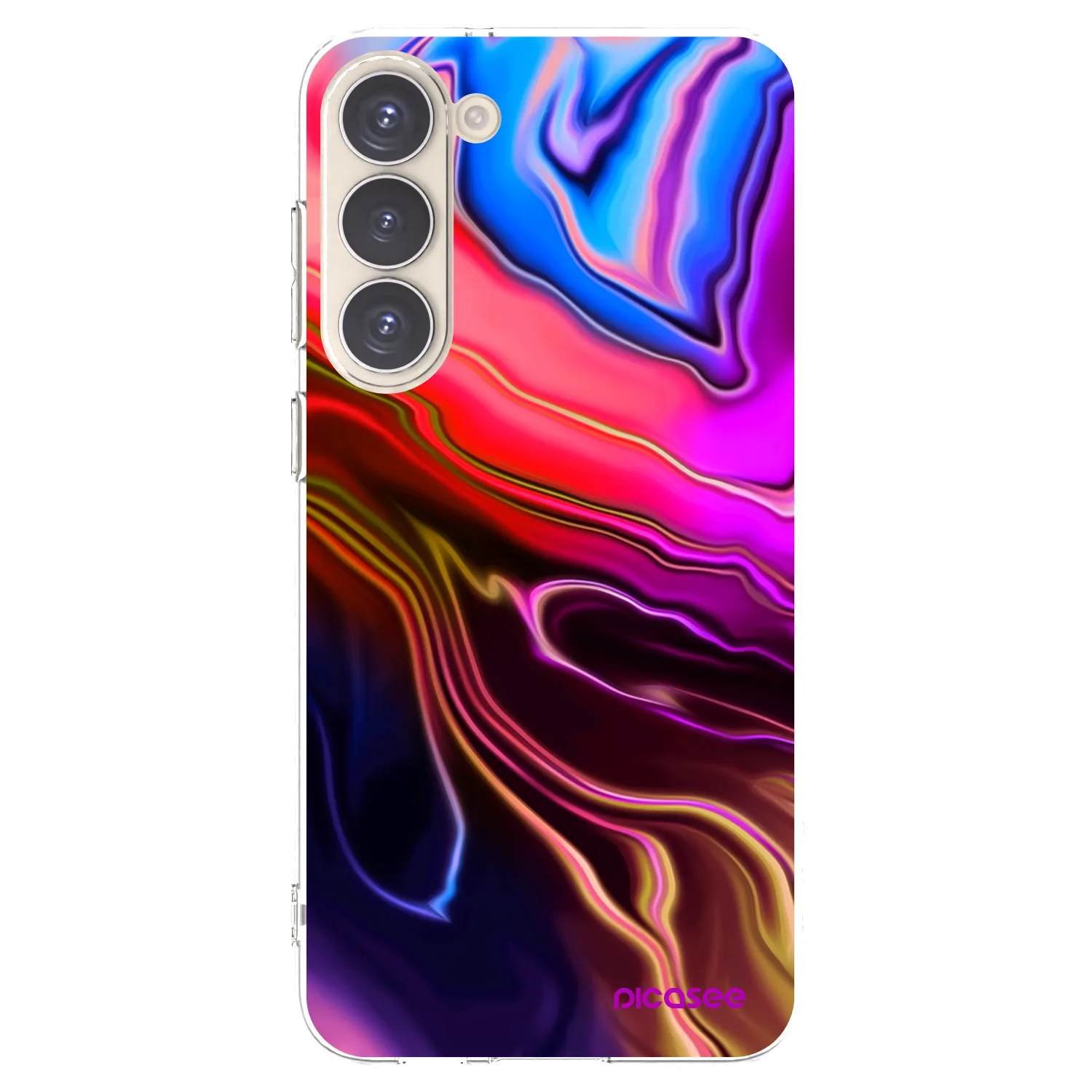 Picasee διαφανής θήκη σιλικόνης Samsung Galaxy S23+ 5G - Electric