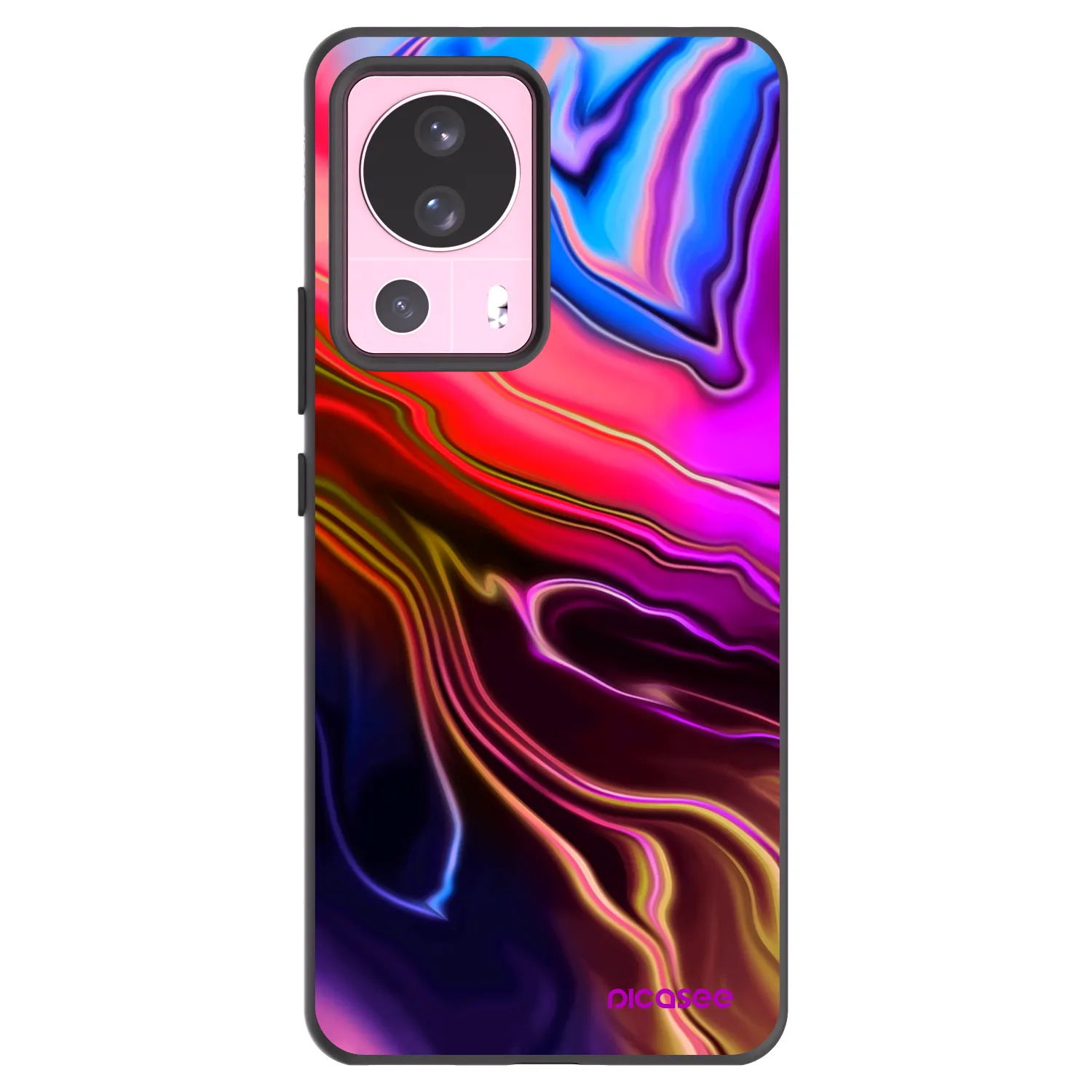 Picasee Μαύρη θήκη σιλικόνης για Xiaomi 13 Lite - Electric